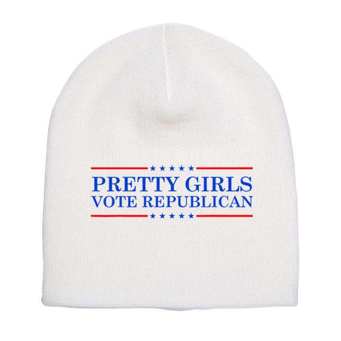 Pretty G.I.R.L.S Vote Republican Short Acrylic Beanie