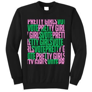 Pretty Girl Vote Green Election Voter Sweatshirt