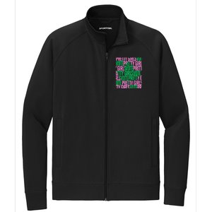 Pretty Girl Vote Green Election Voter Stretch Full-Zip Cadet Jacket