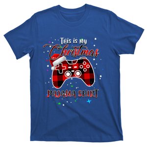 Plaid Gamer Video Games This Is My Christmas Pajama Gift T-Shirt