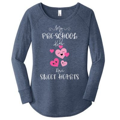 Precool Giftschool Valentine's Day Teacher School Party Sweet Hearts Gift Women's Perfect Tri Tunic Long Sleeve Shirt