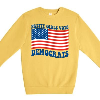 Pretty Girls Vote Democrats Premium Crewneck Sweatshirt