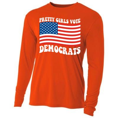 Pretty Girls Vote Democrats Cooling Performance Long Sleeve Crew