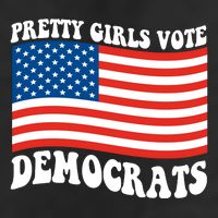 Pretty Girls Vote Democrats 7 Panel Mesh Trucker Snapback Hat