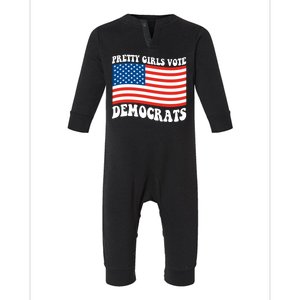 Pretty Girls Vote Democrats Infant Fleece One Piece