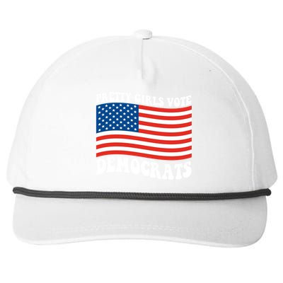 Pretty Girls Vote Democrats Snapback Five-Panel Rope Hat