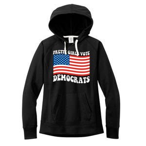 Pretty Girls Vote Democrats Women's Fleece Hoodie