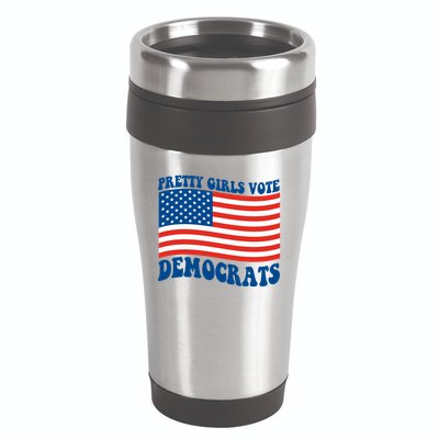 Pretty Girls Vote Democrats 16oz Travel Tumbler