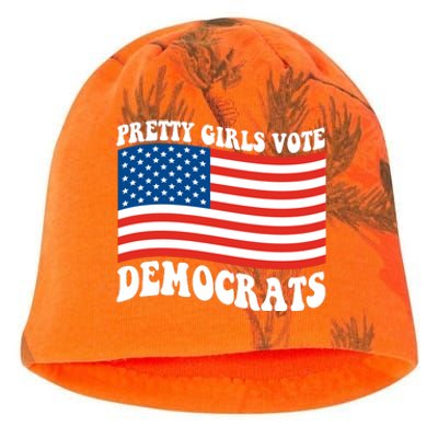 Pretty Girls Vote Democrats Kati - Camo Knit Beanie