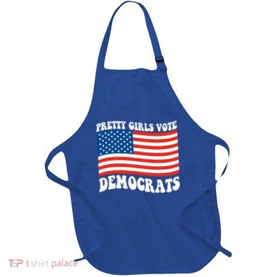 Pretty Girls Vote Democrats Full-Length Apron With Pockets