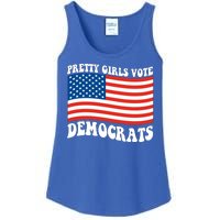 Pretty Girls Vote Democrats Ladies Essential Tank