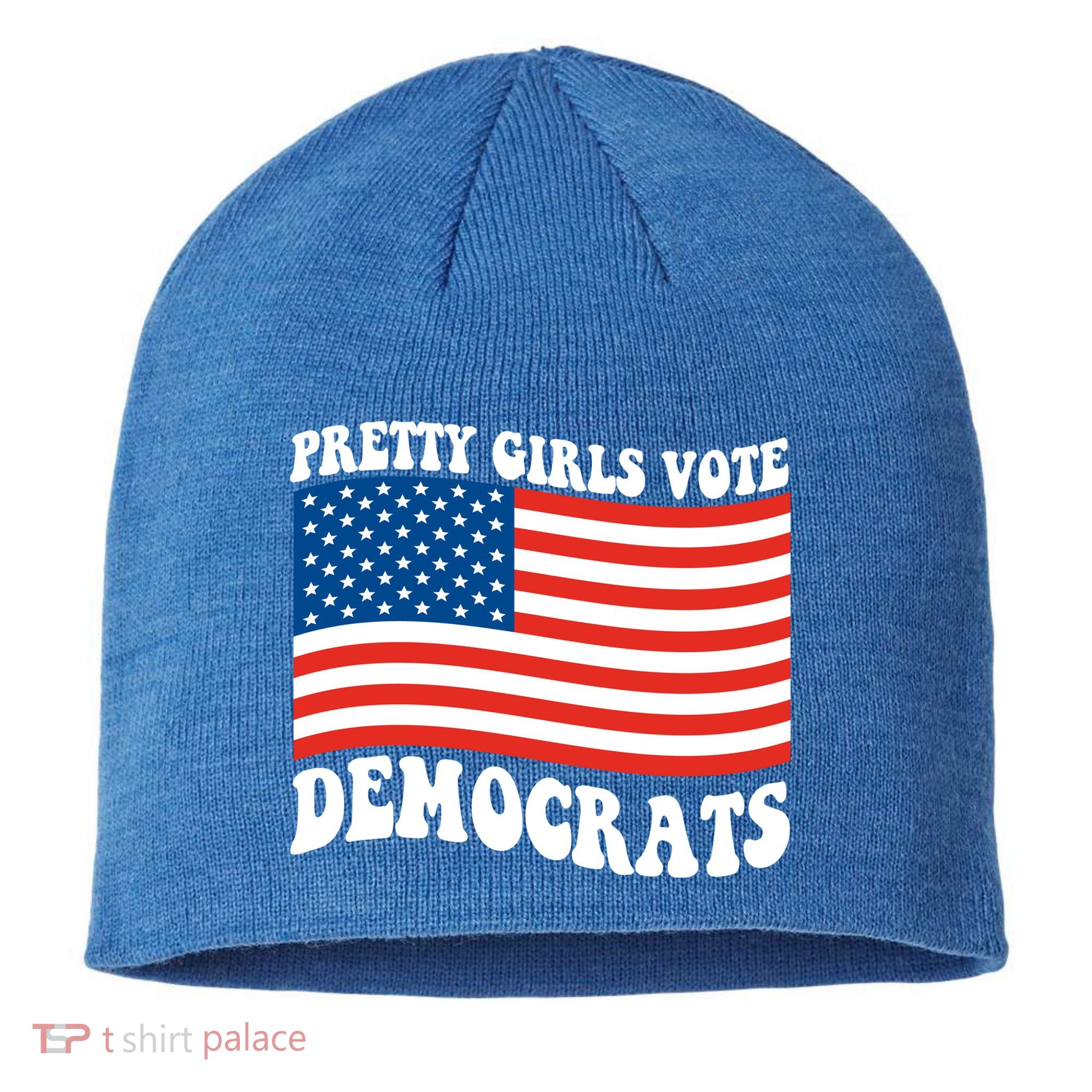 Pretty Girls Vote Democrats Sustainable Beanie