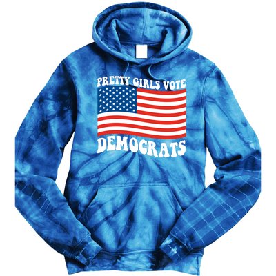 Pretty Girls Vote Democrats Tie Dye Hoodie