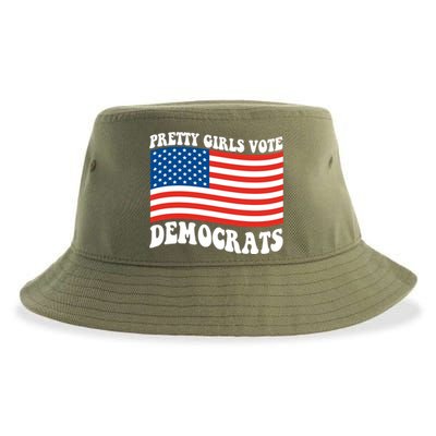 Pretty Girls Vote Democrats Sustainable Bucket Hat