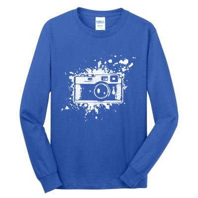 Photographer Gift Vintage Camera Retro Photography Gift Tall Long Sleeve T-Shirt