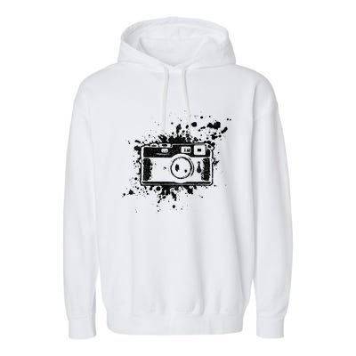 Photographer Gift Vintage Camera Retro Photography Gift Garment-Dyed Fleece Hoodie