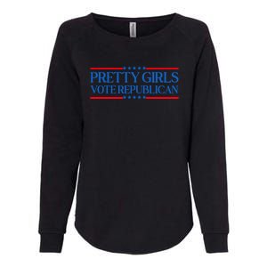 Pretty Girl Vote Republican Funny Saying Womens California Wash Sweatshirt