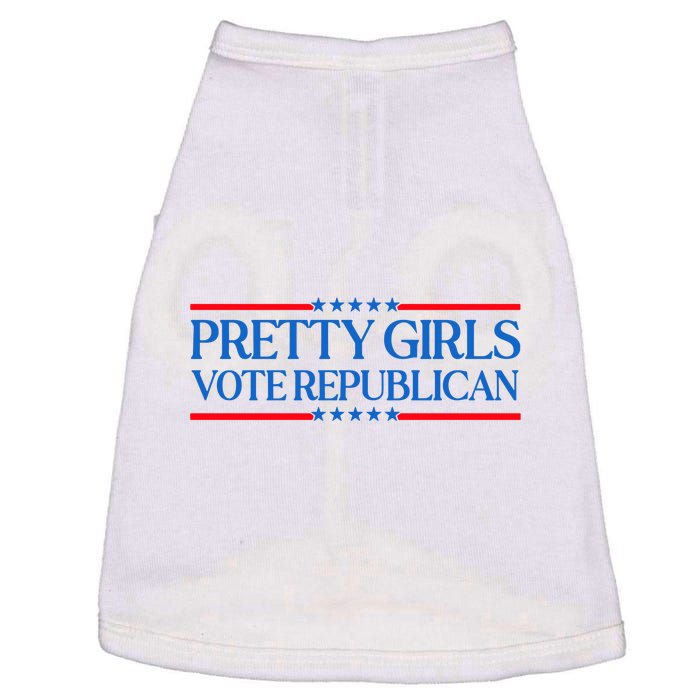 Pretty Girl Vote Republican Funny Saying Doggie Tank