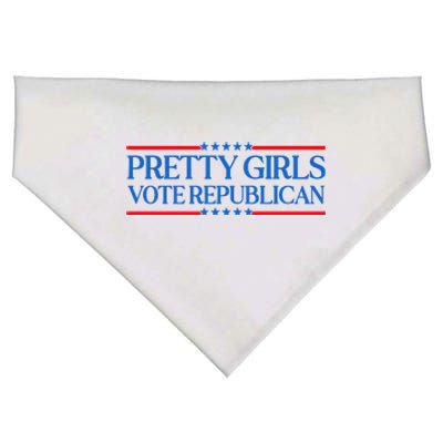 Pretty Girl Vote Republican Funny Saying USA-Made Doggie Bandana