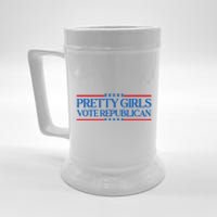 Pretty Girl Vote Republican Funny Saying Beer Stein