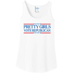 Pretty Girl Vote Republican Funny Saying Ladies Essential Tank