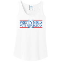 Pretty Girl Vote Republican Funny Saying Ladies Essential Tank