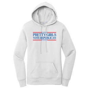 Pretty Girl Vote Republican Funny Saying Women's Pullover Hoodie