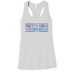 Pretty Girl Vote Republican Funny Saying Women's Racerback Tank