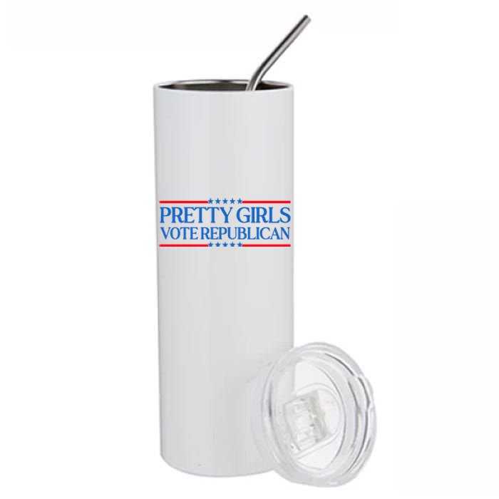 Pretty Girl Vote Republican Funny Saying Stainless Steel Tumbler