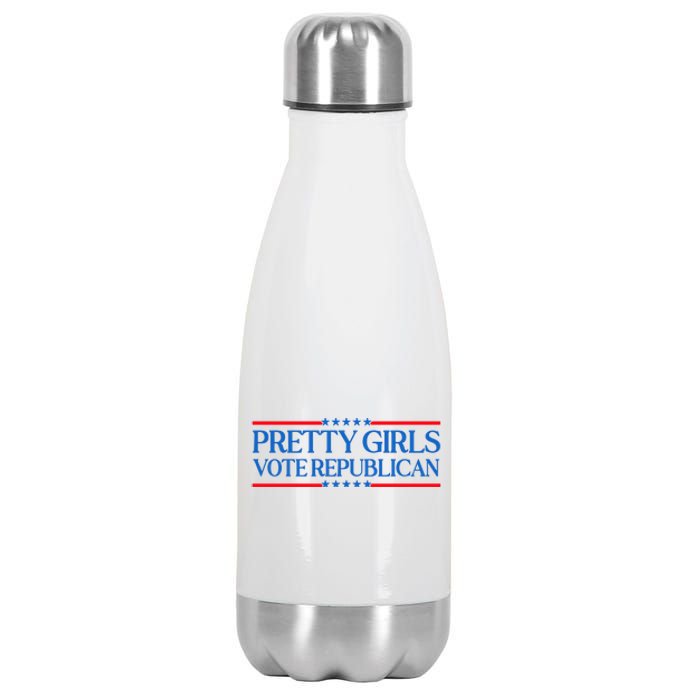 Pretty Girl Vote Republican Funny Saying Stainless Steel Insulated Water Bottle