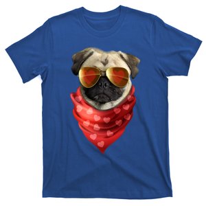 Pug Gift Valentines Day Heart Cute Valentine Gift Dog Lover Gift T-Shirt