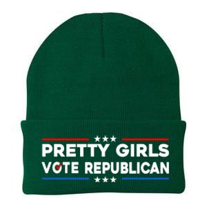 Pretty Girl Vote Republican Knit Cap Winter Beanie