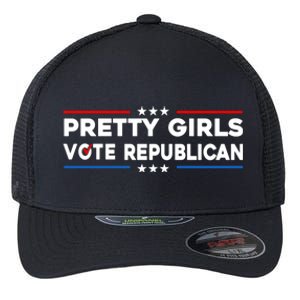 Pretty Girl Vote Republican Flexfit Unipanel Trucker Cap