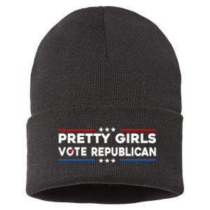 Pretty Girl Vote Republican Sustainable Knit Beanie