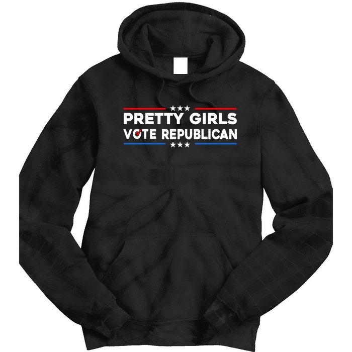 Pretty Girl Vote Republican Tie Dye Hoodie