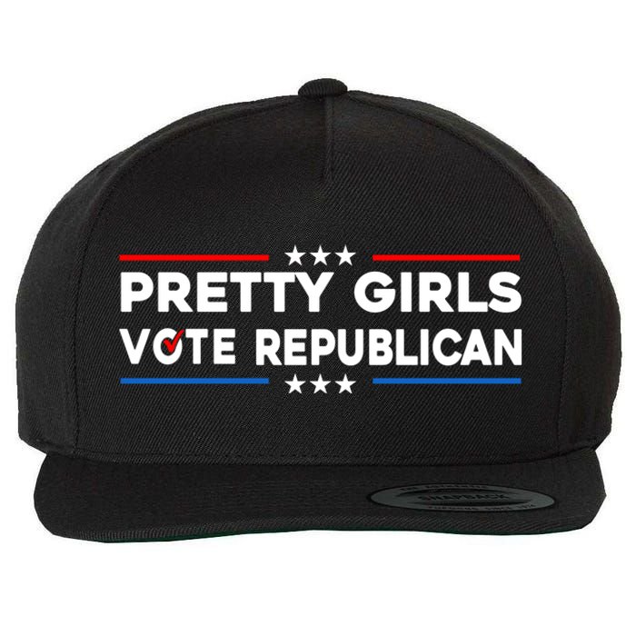 Pretty Girl Vote Republican Wool Snapback Cap