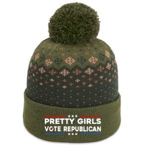 Pretty Girl Vote Republican The Baniff Cuffed Pom Beanie