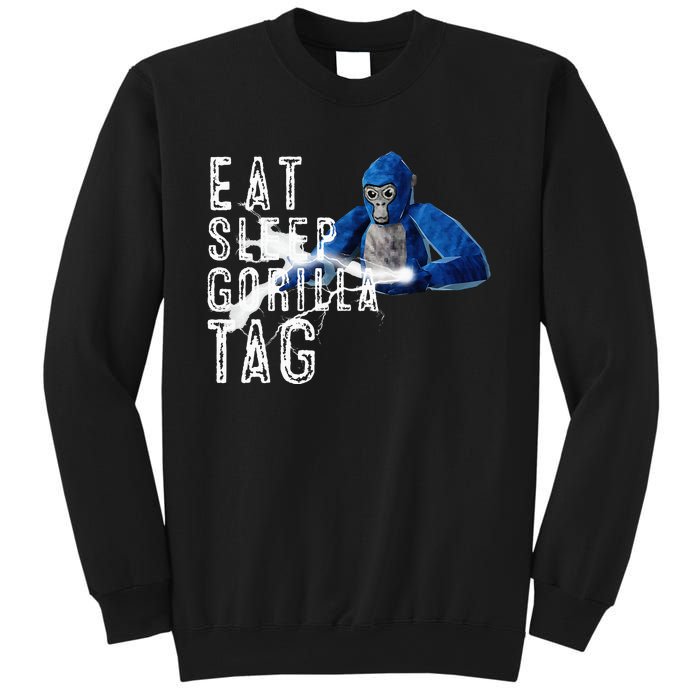 Playful Gorilla VR Gamer Funny Eat Sleep Gaming Sweatshirt