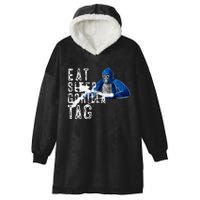 Playful Gorilla VR Gamer Funny Eat Sleep Gaming Hooded Wearable Blanket