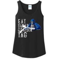 Playful Gorilla VR Gamer Funny Eat Sleep Gaming Ladies Essential Tank