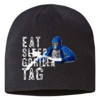 Playful Gorilla VR Gamer Funny Eat Sleep Gaming Sustainable Beanie