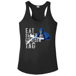 Playful Gorilla VR Gamer Funny Eat Sleep Gaming Ladies PosiCharge Competitor Racerback Tank