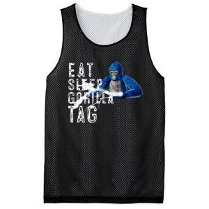 Playful Gorilla VR Gamer Funny Eat Sleep Gaming Mesh Reversible Basketball Jersey Tank