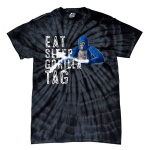 Playful Gorilla VR Gamer Funny Eat Sleep Gaming Tie-Dye T-Shirt