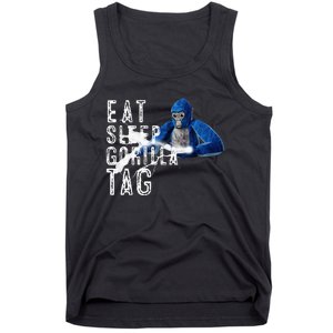 Playful Gorilla VR Gamer Funny Eat Sleep Gaming Tank Top