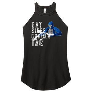 Playful Gorilla VR Gamer Funny Eat Sleep Gaming Women's Perfect Tri Rocker Tank