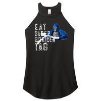 Playful Gorilla VR Gamer Funny Eat Sleep Gaming Women's Perfect Tri Rocker Tank