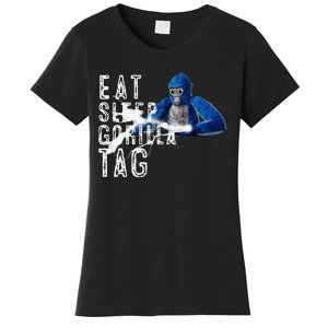 Playful Gorilla VR Gamer Funny Eat Sleep Gaming Women's T-Shirt