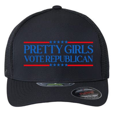 Pretty Girl Vote Republican Flexfit Unipanel Trucker Cap