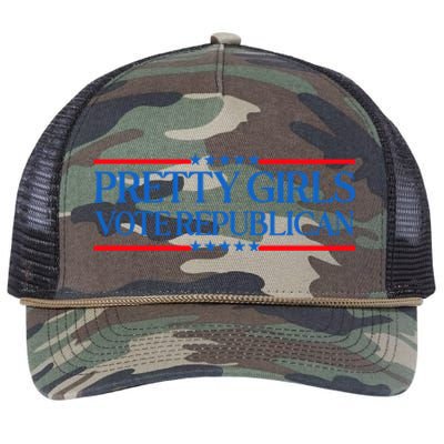 Pretty Girl Vote Republican Retro Rope Trucker Hat Cap